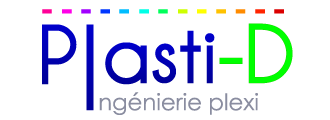 Logo Plasti-D : Etude et Fabrication en PMMA Plexiglass