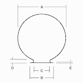 dimensions sphere plexi